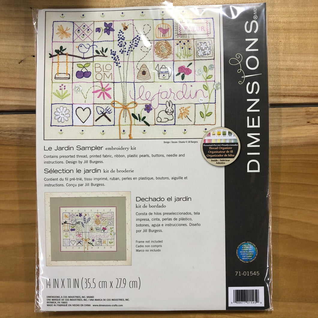Dimensions Le Jardin Embroidery Kit